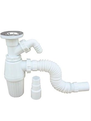 Gama Taslı Körüklü Sifon Tek Rekorlu 32'lik Sığ Lavabo Gideri