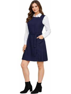 Baglan Kadın Lacivert Jile Elbise LACI-007