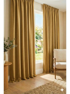 Blackout Perde 2 Parça Işık Geçirmez Karartma Fon Perde Işık Geçirmez Fon Perde 2'li