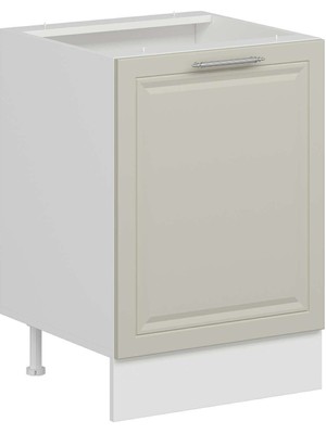 Alvinka Mutfak Modül Mbr_c Alt 1K1R 60CM Dolap Beyaz Kumtaşı Mdf