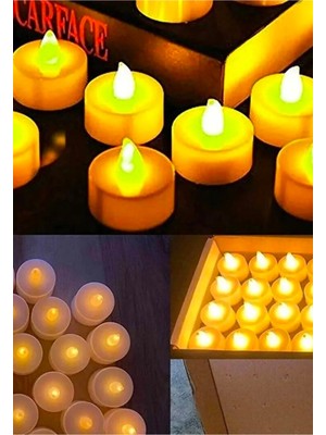 PremiumPort Işıklandırıcı LED Mum, Piller Dahil, Şık ve Zarif Dekoratif Aydınlatma