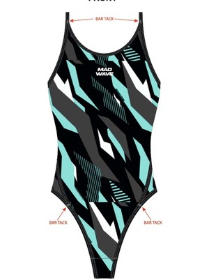 Mad Wave Kız Çocuk Daria Junior Pbt J1 - Mavi - Xl/12-13 Yaş - ST00714-2818