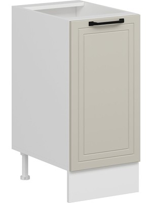 Alvinka Mutfak Modül Mbr_a Alt 1K1R 40CM Dolap Beyaz Kumtaşı Mdf
