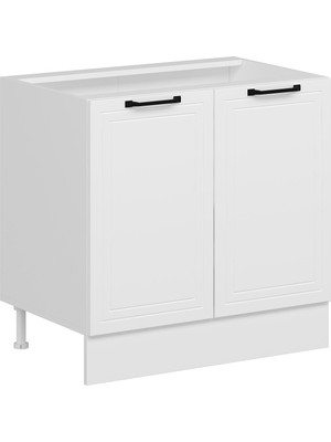 Alvinka Mutfak Modül Mbr_a Alt 2K1R 90CM Dolap Beyaz Beyaz Suntalam