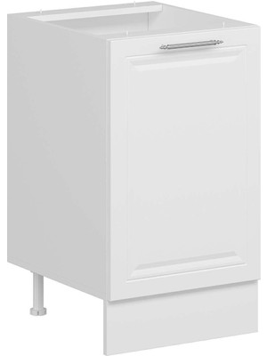 Alvinka Mutfak Modül Mbr_c Alt 1K1R 50CM Dolap Beyaz Beyaz Suntalam