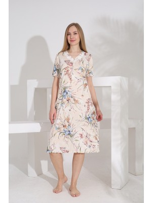 Evia Angelique Bambu Kısa Kol Kadın Yazlık Elbise 22540