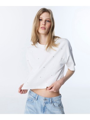 Twist Karma Aksesuarlı Tişört TS1260070091018