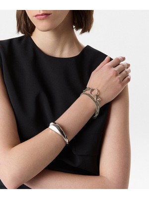 Twist DOKULU PLAKA VE ZİNCİR BİLEKLİK SETİ TS1260061016122