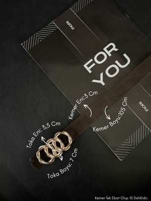 Fiori Birleşik Halka Tokalı Leopar Kadın Pantolon Kemeri, Ceket Kemeri, Elbise Kemeri, Gömlek Kemeri