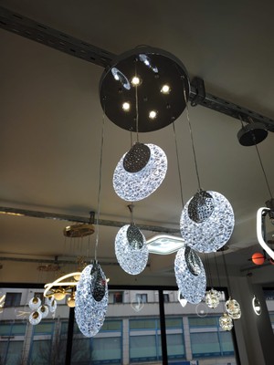 Sebez Mühendislik SBZ2026/A004 4+1 Gold Sarkıtlı LED Avize