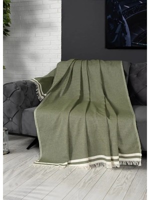 Denizli Concept Alinda Pamuklu Maxi Boy Kolları Kapatan Kaymaz Terletmez Koltuk Örtüsü (170X300) - Yeşil