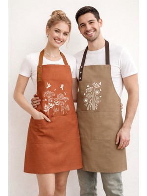 Hulganz Mutfak Önlüğü Seti 2'li Leke Tutmaz Kumaş Karahindiba Bulaşık Önlüğü Çeyizlik Önlük Atölye Önlüğü Önlüğü Sunum Önlüğü Bahçe Önlüğü Şef Önlüğü Barista Kafe Pastane Önlüğü Büfe Önlüğü Piknik Önlüğü