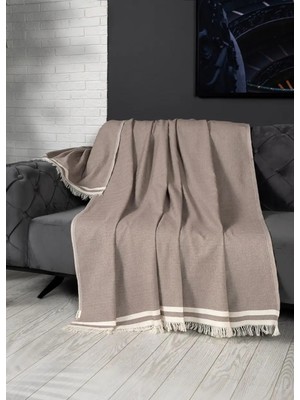 Denizli Concept Alinda Pamuklu Maxi Boy Kolları Kapatan Kaymaz Terletmez Koltuk Örtüsü (170X300) - Kahverengi