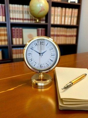 Norino Golden Grace 25X20 Gold Metal Masa Saati