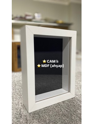 PremiumPort 15X20 cm Orijinal Camlı Anı ve Hatıra Çerçevesi, Çiçek ve Gül Saklama Kutusu