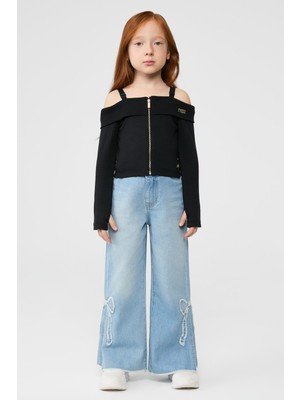 Tyess Bg Store Kız Çocuk Siyah Bluz