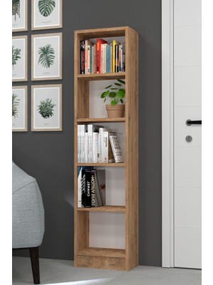 Mobilique Lila Modern Kitaplık Atlantik Çam
