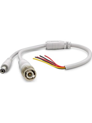 Skygo Power Jak Kablo Dc + Bnc 30CM Beyaz HDX5531