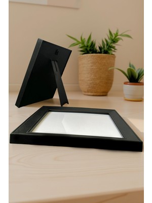 PremiumPort 6’lı Siyah Kare Çerçeve Seti, 20X20 Cm, Duvar ve Masa Kullanımı