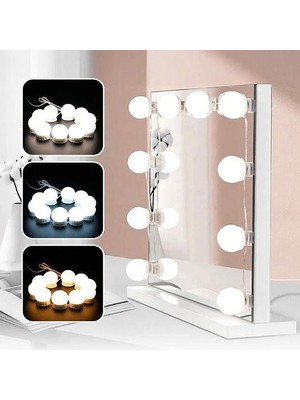 Norino 10'lu 3 Renk LED Makyaj Masası Lambası