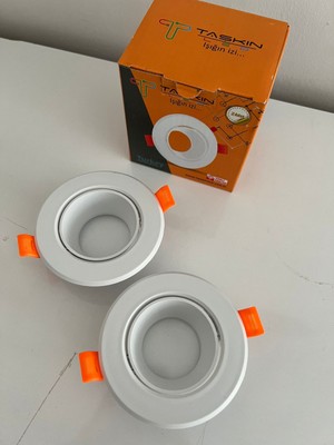 Genel Taşkın Dekoratif Spot Boş Kasa Paket Içi Ikili Beyaz Kasa