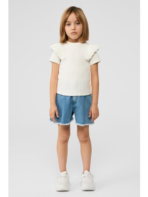 Tyess BSC Bg Store Kız Çocuk Beyaz Tshirt