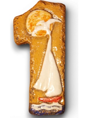 Toprakana Art Seramik Kapı No:1 _ 8×13×2 (Cm) Şamot Yelkenli Handmade