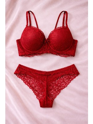 Solenıa Kadın Dantelli Balkonet Sütyen Külot Takımı