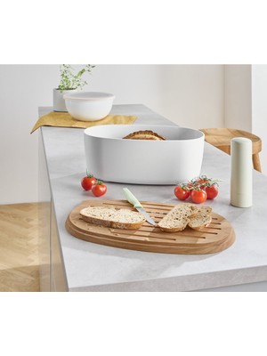 Özbience Pratik Ekmek Kutusu ve Kesme Tahtası Seti, Dayanıklı ve Şık Tasarım