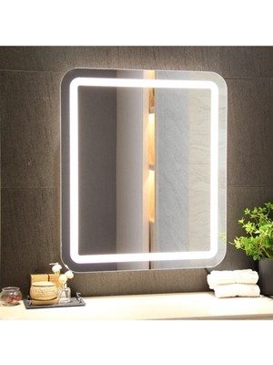 PremiumPort Şık 60X80 LED Ayna, Banyo ve Lavabo Için Modern Tasarım
