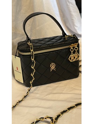 Melisa Çanta Eşarp Zincir Askılı Kadın Kutu El ve Omuz Çantası