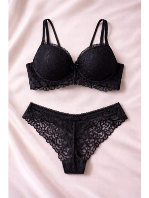 Solenıa Kadın Dantelli Balkonet Sütyen Külot Takımı
