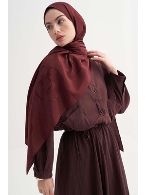 Carell Aura Desen Rina Floş Jakar Şal Bordo