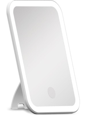 PremiumPort Şarjlı LED Işıklı Makyaj Aynası Beyaz, Pratik ve Şık Tasarım