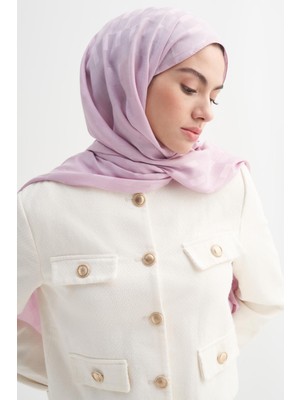 Carell Küpçizgi Jakar Italyan Ipekli Şal Lila
