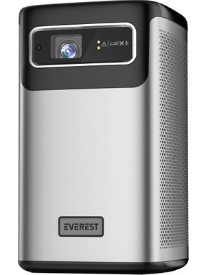 Fantastik Store Everest PJ-DLP21, 180 LED Lümen, 4K Destekli, 1xtype-C, 1xhdmı, 1xusb, Wifi, Bluetooth, 30.000 Saat LED Ömrü, 2X5W Speaker, 8000MAH Batarya, Taşınabilir, Android 9.0, 4K Projeksiyon Cihazı