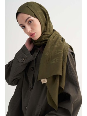 Carell Blok Desen Rina Floş Jakar Şal Haki