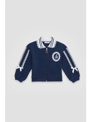 GB Baby Bg Store Kız Bebek Lacivert Eşofman Üstü