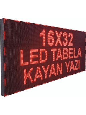 PremiumPort 16X32CM Tek Taraflı Wifili LED Tabela, Yazı Değiştirilebilir, Enerji Tasarruflu