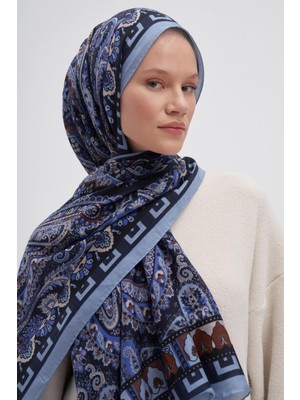 Carell Breeze Indigo Early Ipek Şal
