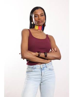 5in1Canpolat Mürdüm Fitilli Ince Askılı Atlet 24113