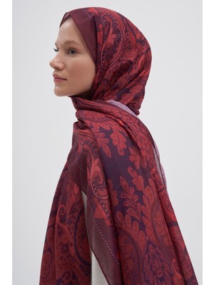 Carell Marni Bordo Nilla Pamuklu Şal