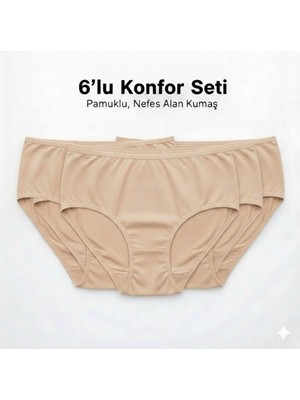 Woan 6’lı Bayan Külot Seti Pamuklu Nefes Alan Kumaş