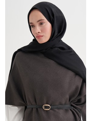 Carell Geometrik Desen Liora Pamuk Şal Siyah