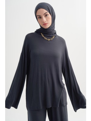 Carell Micro Modal Tunik Antrasit