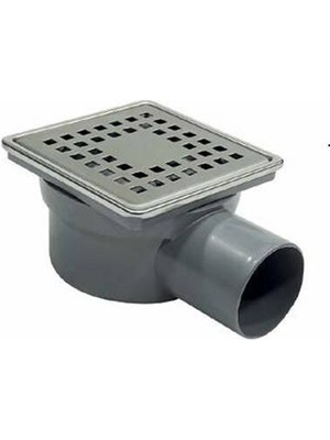 Dasa - Akvo 15*15 50 mm Yandan Çıkışlı Çelik Çerçeveli Yer Süzgeci - S3003-50-1