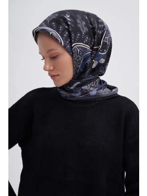 Carell Emera Lacivert Mulbary Ipek Eşarp