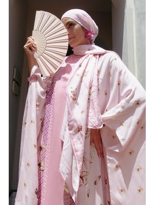 Carell Glow Monogram Floş Şal Şeker Pembesi