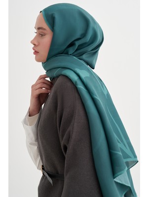 Carell Vera Monogram Floş Şal Mint Yeşili