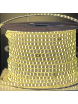 Hortum Şerit LED Çift Sıra 156 Led'li Gün Işığı Renk 220 Volt Tak Çalıştır